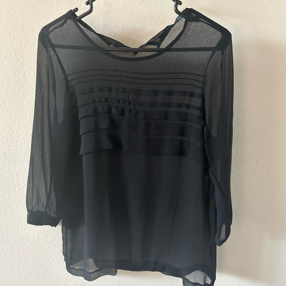 ZARA BASIC - Sheer Blouse - Size Medium